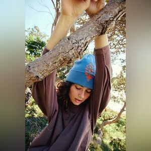 NWT Free People Movement Iconic Buti Beanie~Lavender/Orange